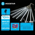 Aigostar - LED соларна коледна верига 384xLED/13m IP65 1200 mAh студено бяло
