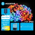 Aigostar - LED Соларни декоративни лампички 50xLED/8 функции 12m IP65 многоцветен 800 mAh