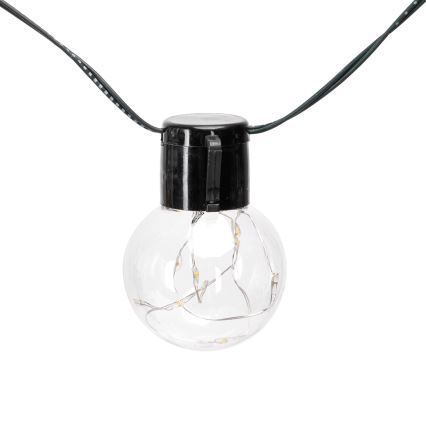 Aigostar - LED Соларни коледни лампички 20xLED/8 функции 11,5 м IP65 топло бял