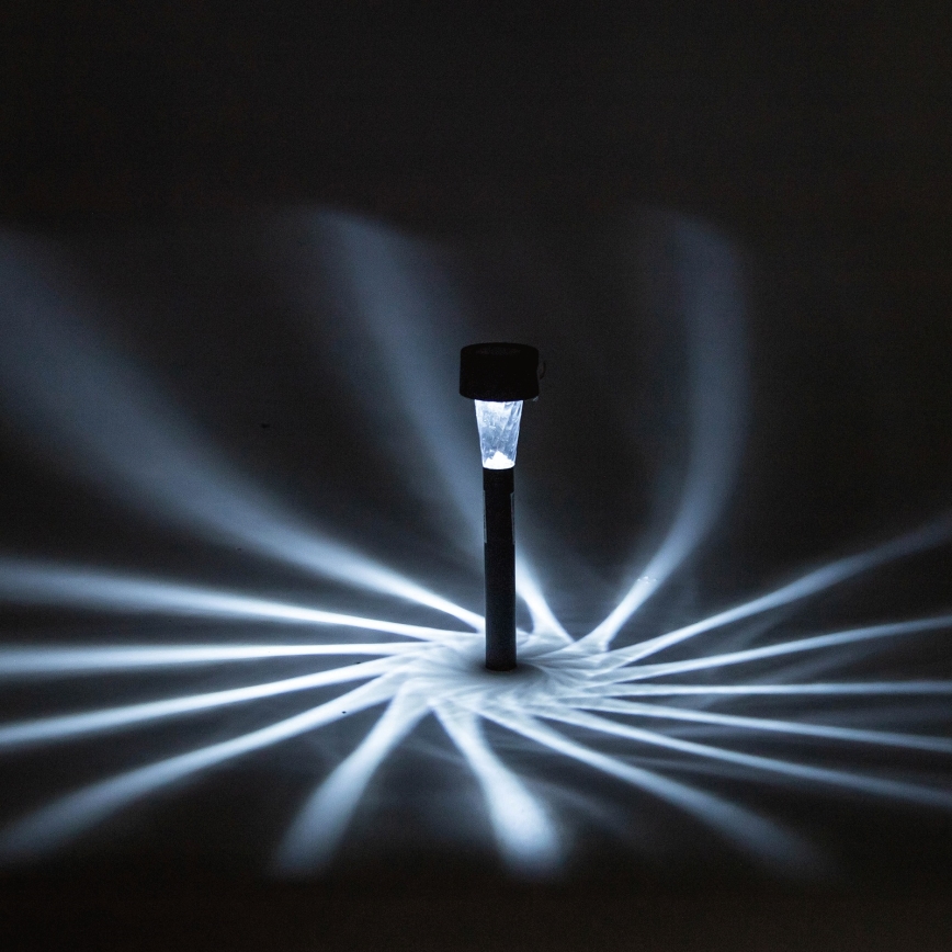 Aigostar - LED соларно осветително тяло LED/2V IP44 40 mAh черно