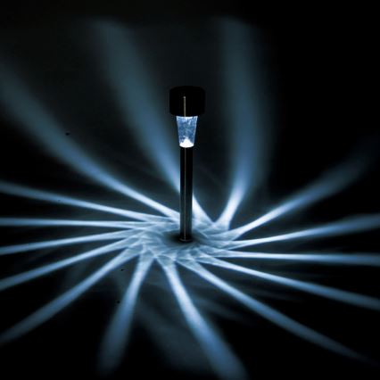 Aigostar - LED соларно осветително тяло LED/2V IP44 40 mAh матов хром