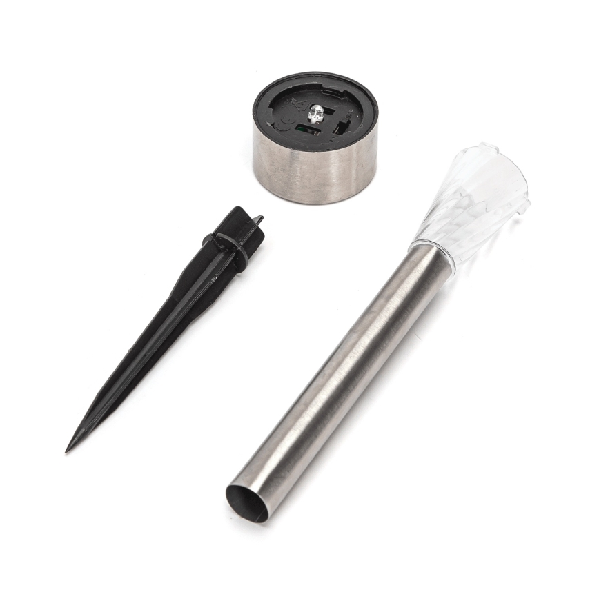 Aigostar - LED соларно осветително тяло LED/2V IP44 40 mAh матов хром