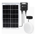 Aigostar - LED соларно осветително тяло LED/70W/12V 6000 mAh 6500K IP65 Ø 20,5 см + дистанционно управление