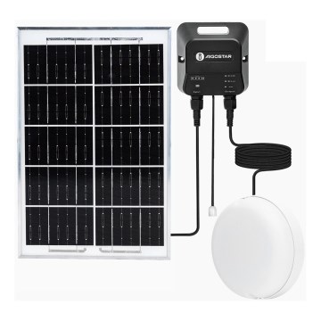 Aigostar - LED соларно осветително тяло LED/70W/12V 6000 mAh 6500K IP65 Ø 20,5 см + дистанционно управление