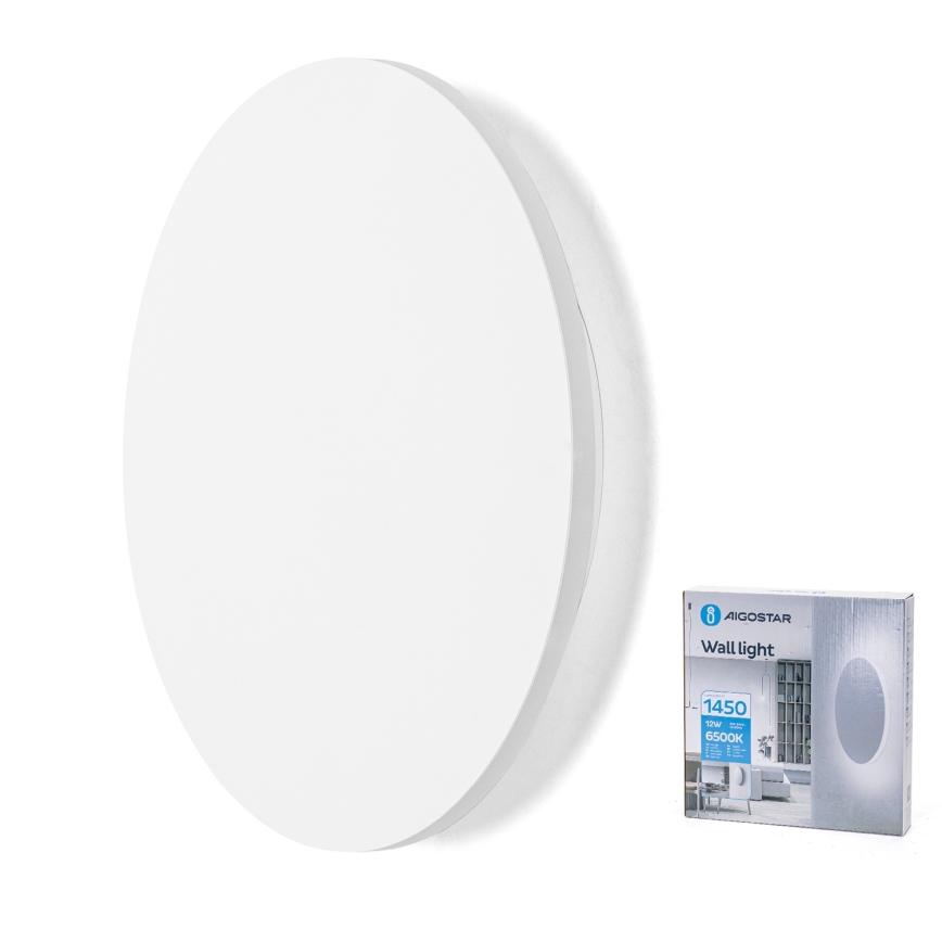 Aigostar - LED стенно осветително тяло LED/12W/230V 6500K 25 cm бяло