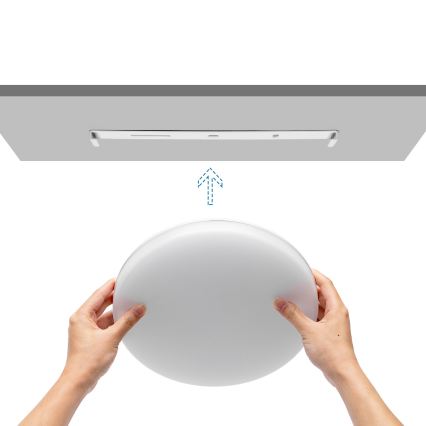 Aigostar - димируемо LED таванно осветително тяло за баня, 24W/230V, 3000K–6500K, IP54, Ø 33 см, с дистанционно управление