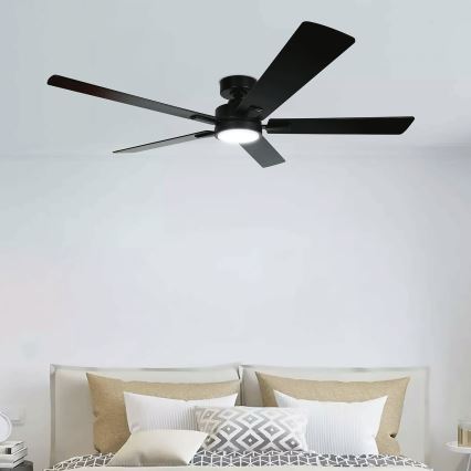 Aigostar - Таванен вентилатор с димируемо LED осветление LED/20W/230V 2700-6500K 132cm черен + дистанционно управление