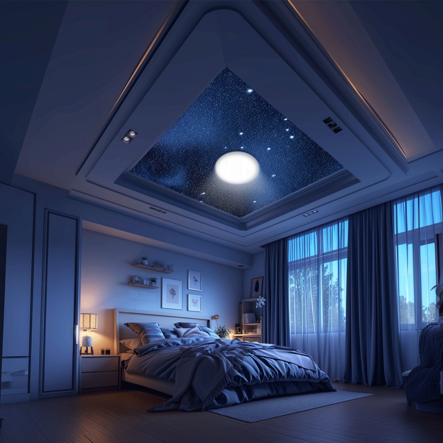 Aigostar - Димируем таванен LED плафон MESH LED/36W/230V 3000-6500K диам. 49,5 см + дистанционно управление