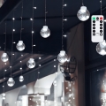 Aigostar - LED Venkovní коледна гирлянда 120xLED/8 функции 3x0,6m IP44 студено бяло + дистанционно управление