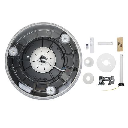 Aigostar - LED регулируем таванен вентилатор LED/50W/230V 2700-6500K 106см бял + дистанционно управление