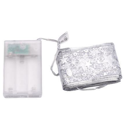 Aigostar - LED гирлянда 50 LED/3xAA, 5 м, топло бяло, сребриста