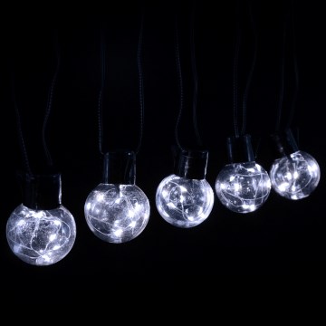 Aigostar - LED външен декоративен гирлянд 160 LED 10m IP44 студено бяло