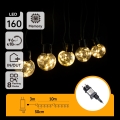 Aigostar - LED външен декоративен гирлянд 160xLED 10m IP44 топла бяла