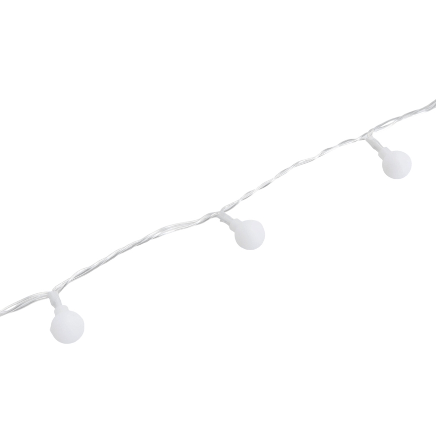Aigostar - LED външна декоративна гирлянда 50xLED/8 функции 5 м IP44 студено бяла
