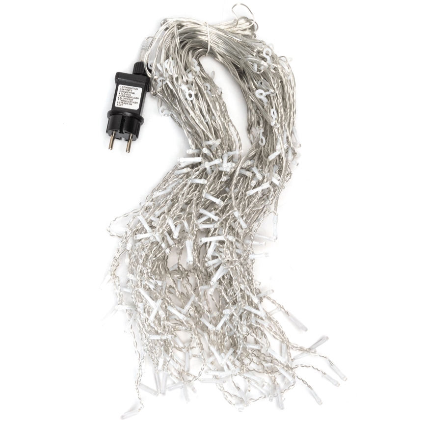 Aigostar - LED Външна  гирлянда 300xLED/8 режима 15x0,4 m IP44 студено бяло