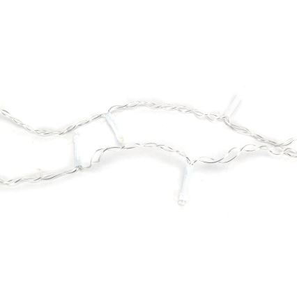 Aigostar - LED Външна коледна верига 100xLED/8 функции/3xAA 4,5x1,5м IP44 студено бяло