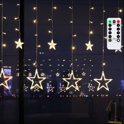 Aigostar - LED външен  гирлянд 120xLED/8 режима 3x0,6 m IP44 топло бяло + дистанционно управление
