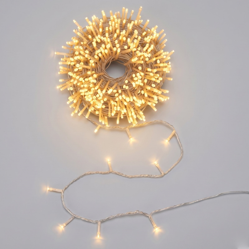 Aigostar - LED външна коледна гирлянда 150xLED/8 функции 3xAA 15,3m IP44 топла бяла светлина