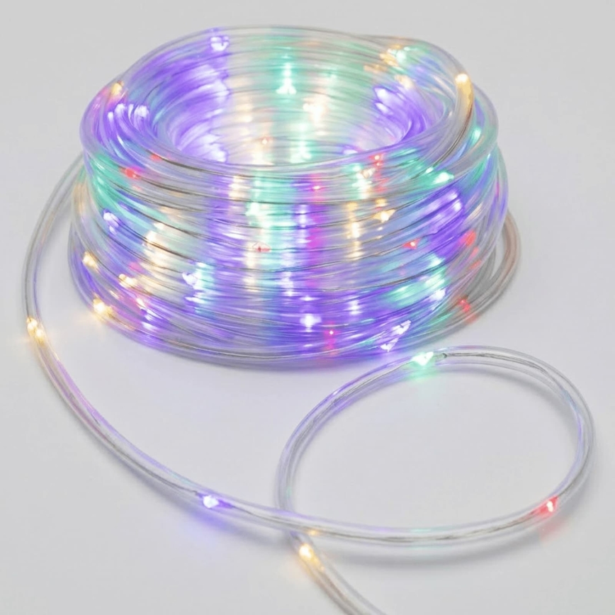 Aigostar - LED Външен коледен гирлянд 150xLED/8 функции 3xAA 15,3m IP44 многоцветен