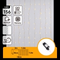 Aigostar - LED външен коледен гирлянд 156xLED/8 функции 4,2x1,2m IP44 топло бяло