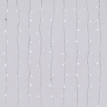 Aigostar - LED външна коледна верига 192xLED/8 функции 3xAA 4,5x1,2m IP44 студено бяла