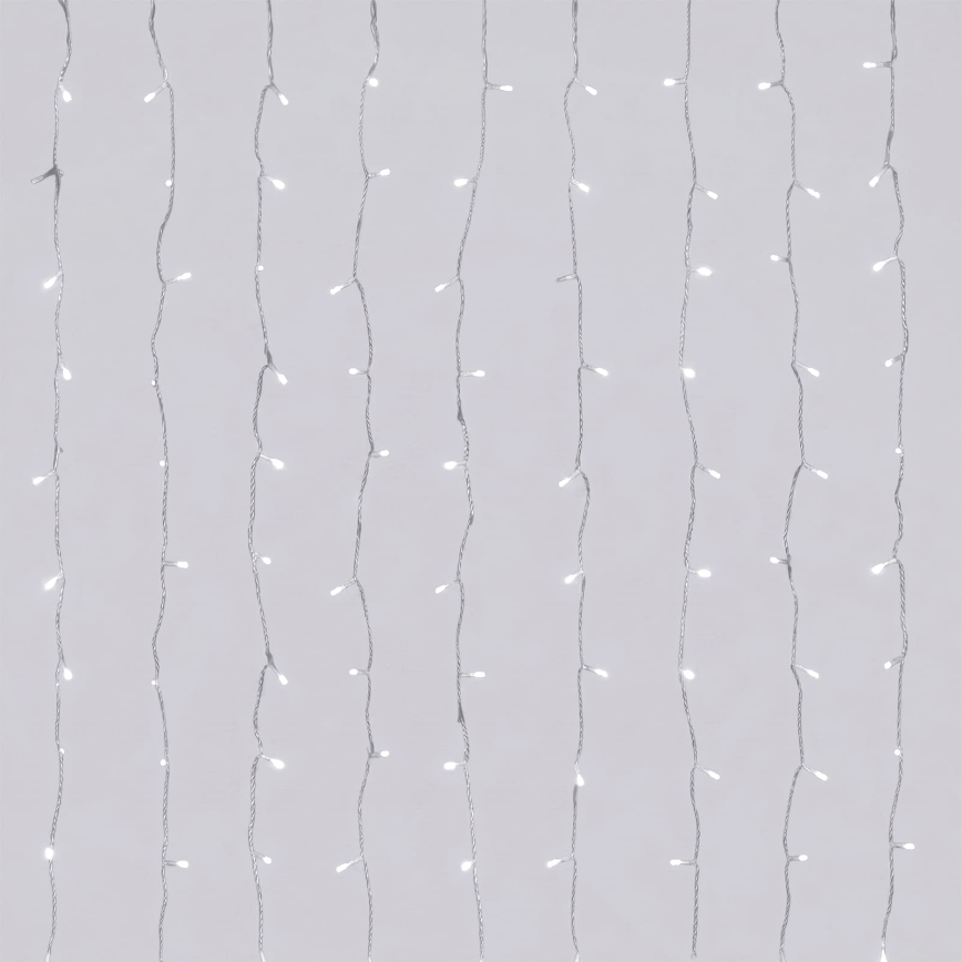 Aigostar - LED външна коледна верига 192xLED/8 функции 3xAA 4,5x1,2m IP44 студено бяла