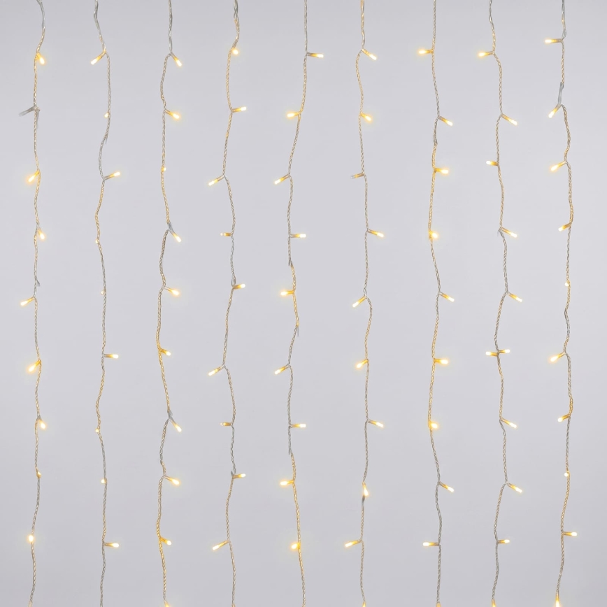 Aigostar - LED външен коледен гирлянд 200xLED/8 функции 3xAA 5x2m IP44 топла бяла