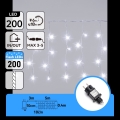 Aigostar - LED външен коледен гирлянд 200xLED 8x0,4m IP44 студено бяла