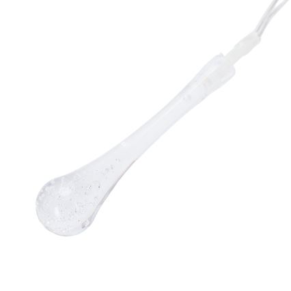 Aigostar - LED външна гирлянда, 25 LED диода / 8 функции, 3 x AA, 2,5 m, IP44, топла бяла светлина, капковидни лампички