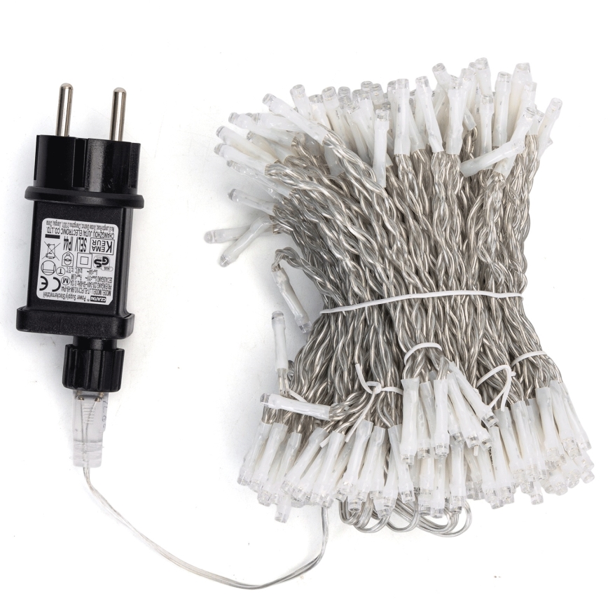 Aigostar - LED външна коледна гирлянда 288xLED/8 режима 1,5x1,8m IP44 студено бяло