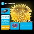 Aigostar - LED външен коледен гирлянд 300xLED/8 функции 33m IP44 топло бяло