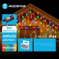 Aigostar - LED външен коледен гирлянд 400xLED/8 функции 23x0,4m IP44 многоцветен