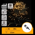 Aigostar - LED външен коледен гирлянд 800xLED/8 функции 23m IP44 топла бяла