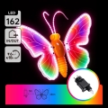 Aigostar - LED външна декорация 162xLED 42 см IP44 пеперуда/разноцветна