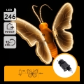 Aigostar - LED външна декорация 246xLED/9W/230V 42 см IP44 пеперуда/многоцветна