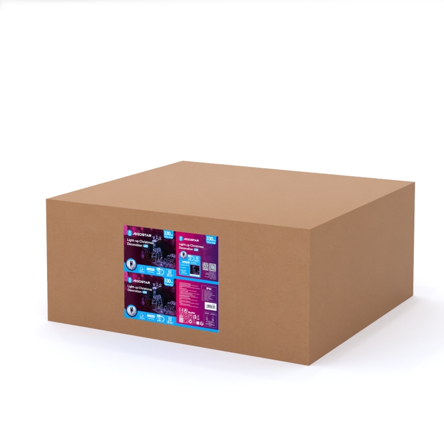 Aigostar - LED Външна декорация LED/3,6W/31/230V 6500K 90/45см IP44 елен с шейна