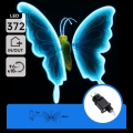 Aigostar - LED външна декорация 372xLED 60 cm IP44 пеперуда/синя