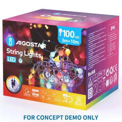 Aigostar - LED Външна декорация 504xLED IP44 топло бяло пеперуда