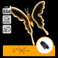 Aigostar - LED Външна декорация 558xLED 90 cm IP44 пеперуда/топло бяло