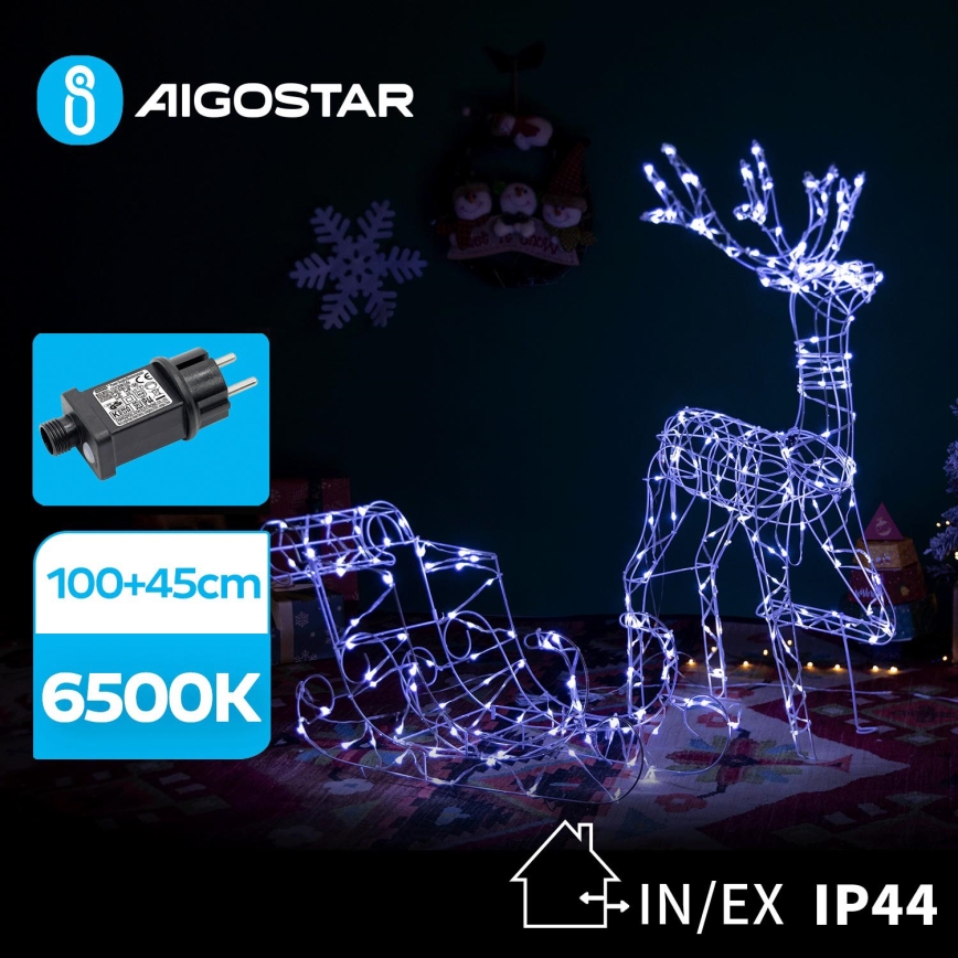 Aigostar - LED Външна декорация LED/3,6W/31/230V 6500K 90/45см IP44 елен с шейна