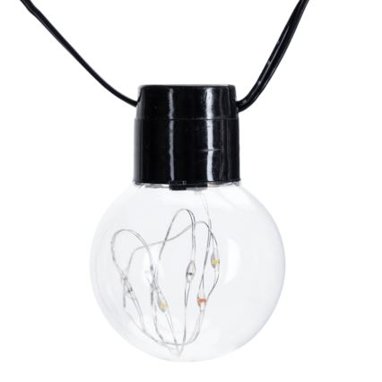 Aigostar - LED външна декоративна гирлянда, 160 LED, 10 m, IP44, топла бяла