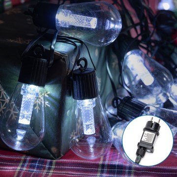 Aigostar - LED външна декоративна гирлянда 20xLED/13m IP44 студено бяло