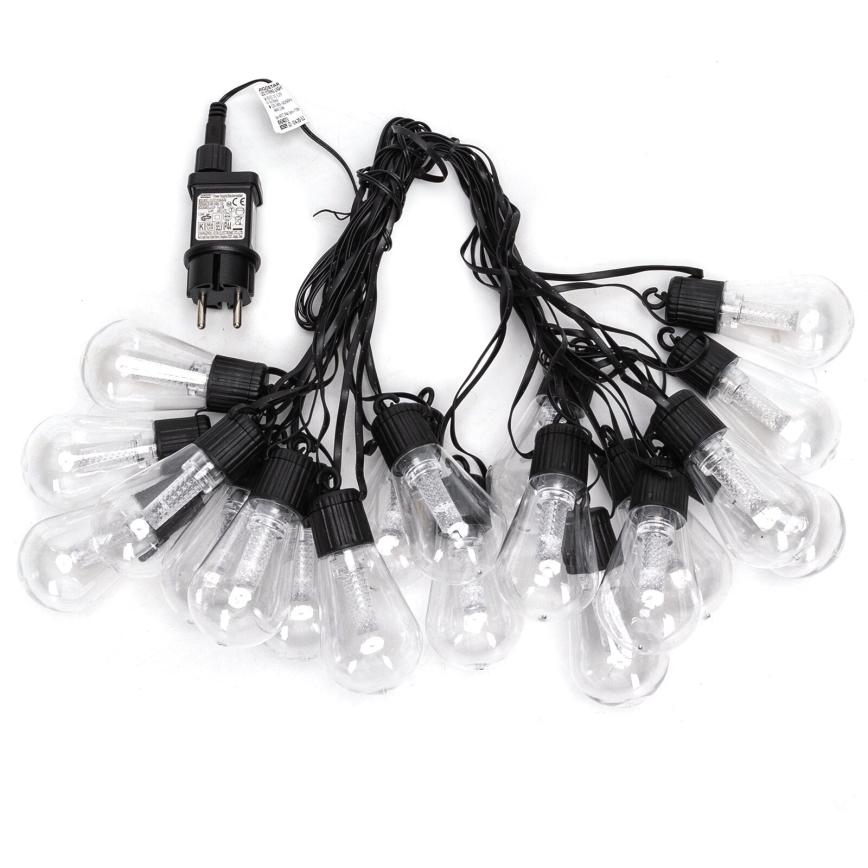 Aigostar - LED външна декоративна гирлянда 20xLED/13m IP44 студено бяло