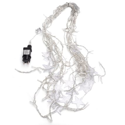 Aigostar - LED външен гирлянд 168xLED/8 режима 3x1,5m IP44, топла бяла, звезди