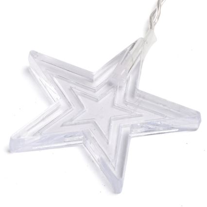 Aigostar - LED външен гирлянд 168xLED/8 режима 3x1,5m IP44, топла бяла, звезди