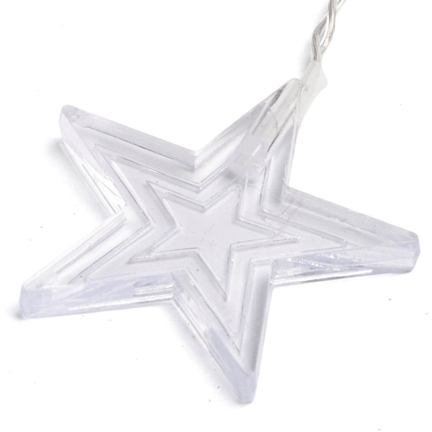 Aigostar - LED външен гирлянд 168xLED/8 режима 3x1,5m IP44, топла бяла, звезди