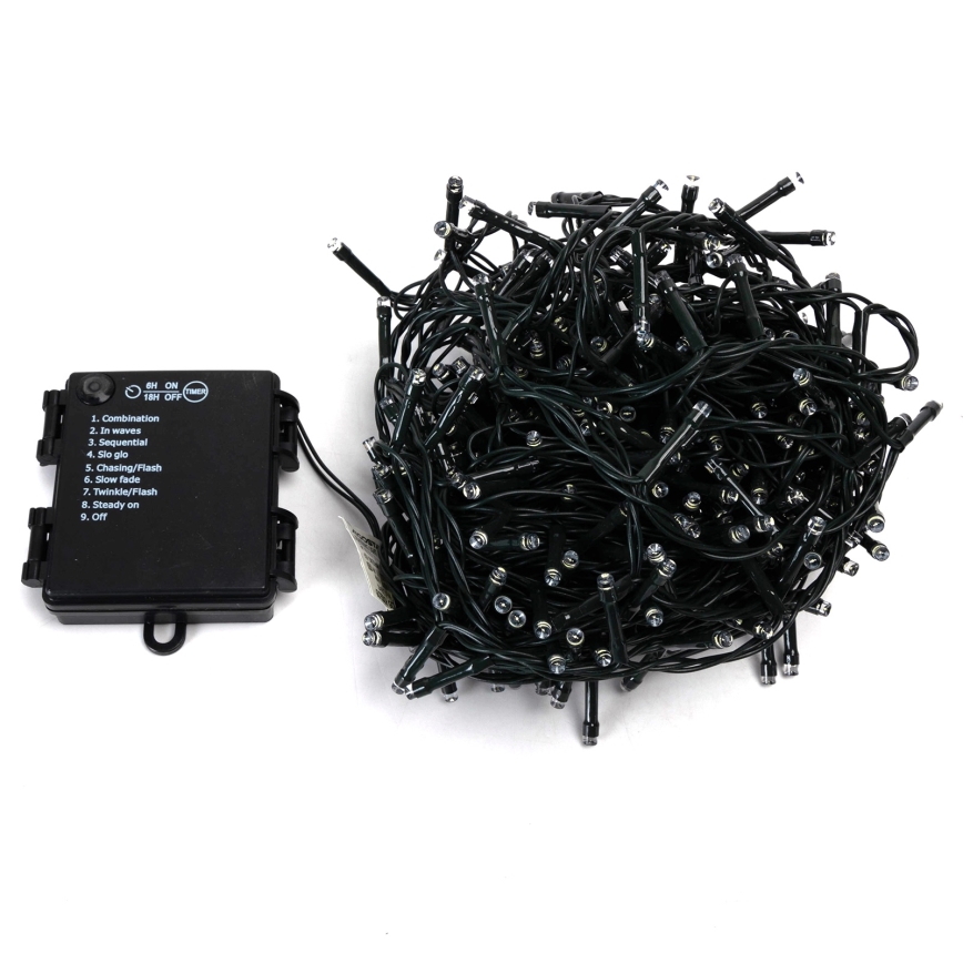 Aigostar - Външна LED гирлянда 400xLED/8 функции 4xAA 20,3 m IP44 мултицветна