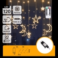 Aigostar - LED външна  верига 120xLED/6W/230V/8 функции 3x0,6m IP44 топла бяла светлина + дистанционно управление