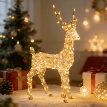Aigostar - LED външна коледна декорация 180xLED/8 функции 1,05m IP44, топла бяла светлина, елен