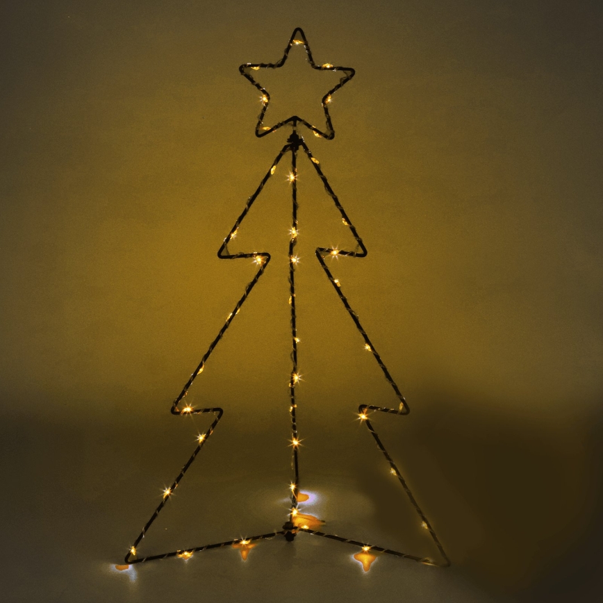 Aigostar - LED външна коледна декорация LED/3,6W/230V 60 cm IP44 елха топло бяло